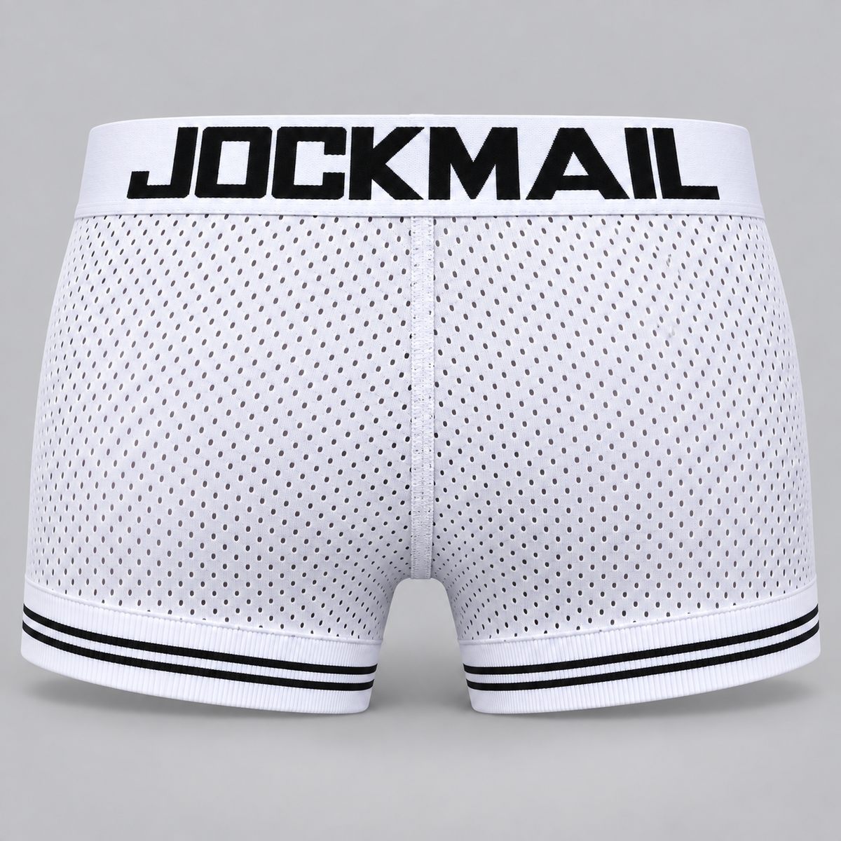 jockmail man underpants boxershorts mesh nylon men boxers male breathable underwear men s panties boxer quick dry sports fitness — rear generated product view