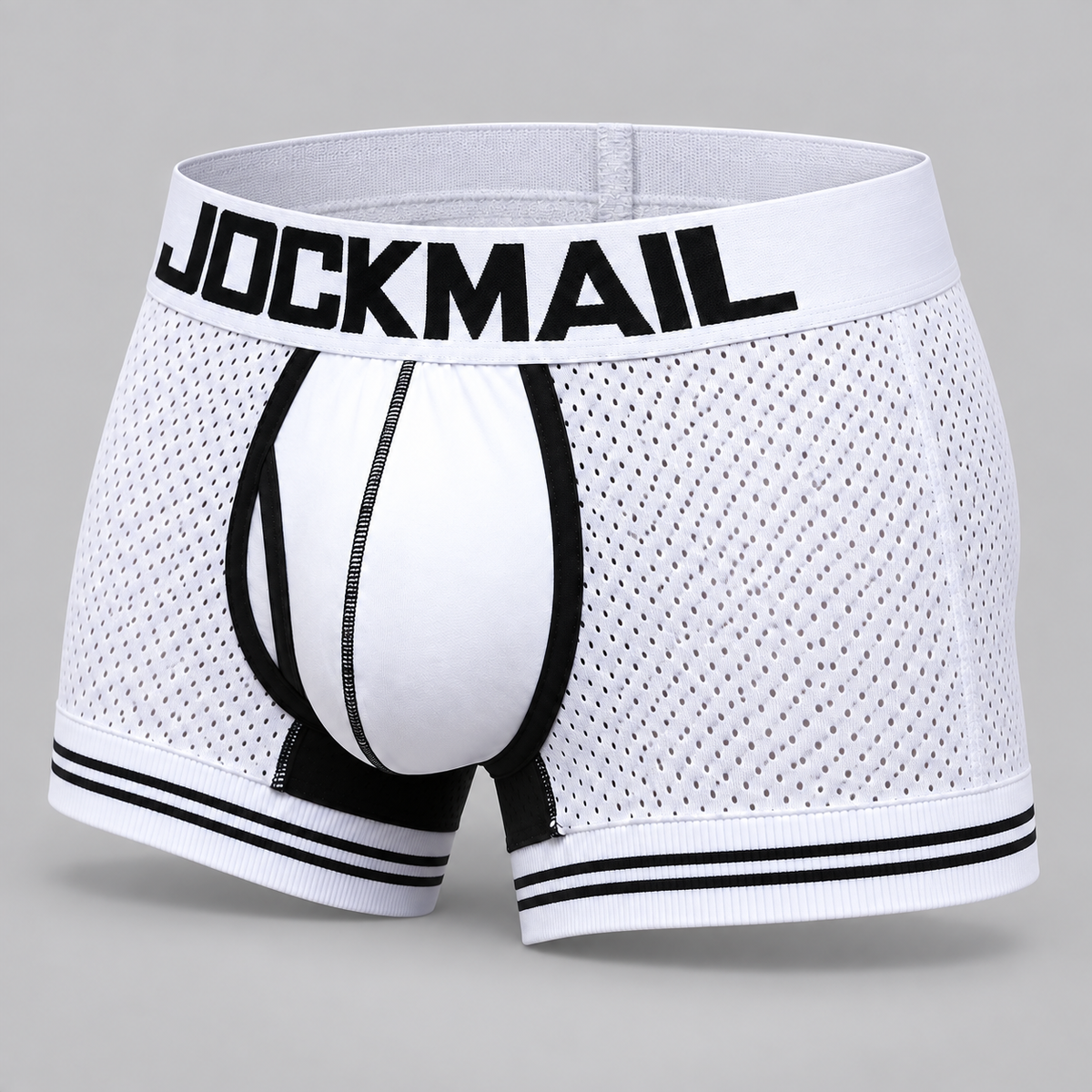 jockmail man underpants boxershorts mesh nylon men boxers male breathable underwear men s panties boxer quick dry sports fitness — three-quarter generated product view