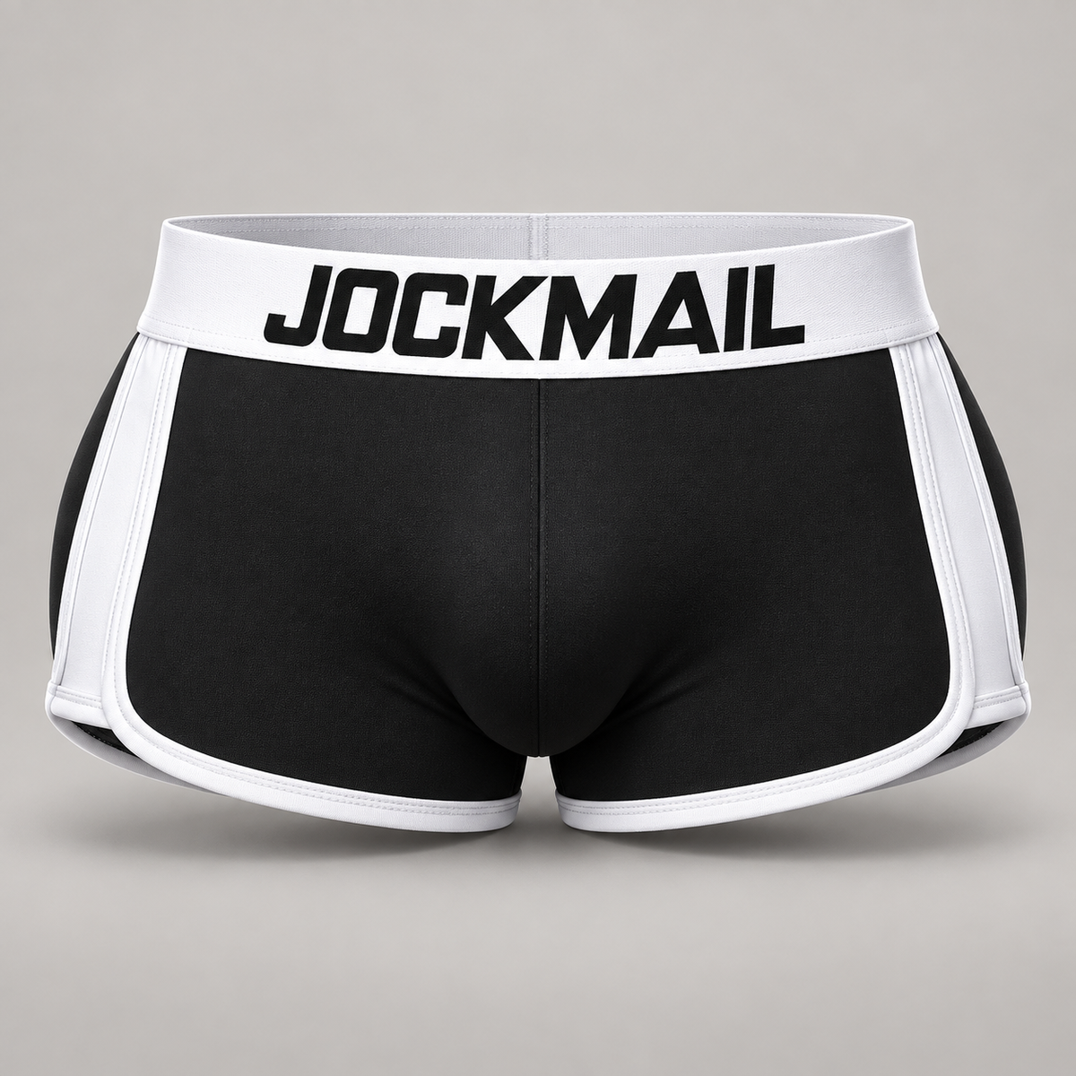 men trunks built in fake butt hip lifter enhancer shorts boxer padded underwear underpants breathable with removable pads — front generated product view