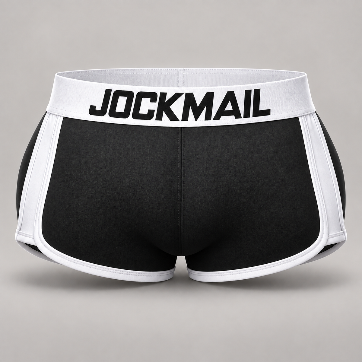 men trunks built in fake butt hip lifter enhancer shorts boxer padded underwear underpants breathable with removable pads — rear generated product view