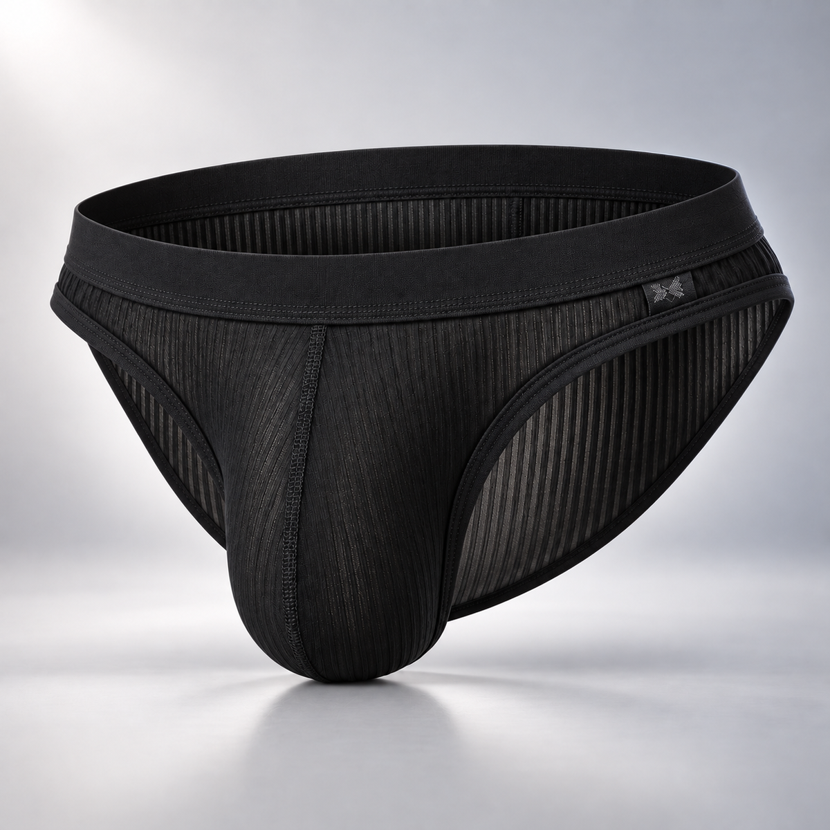 mens sexy underwear gay sexy briefs transparent man underwear slip breathable silky quick drying u convex pouch underpants thong — three-quarter generated product view