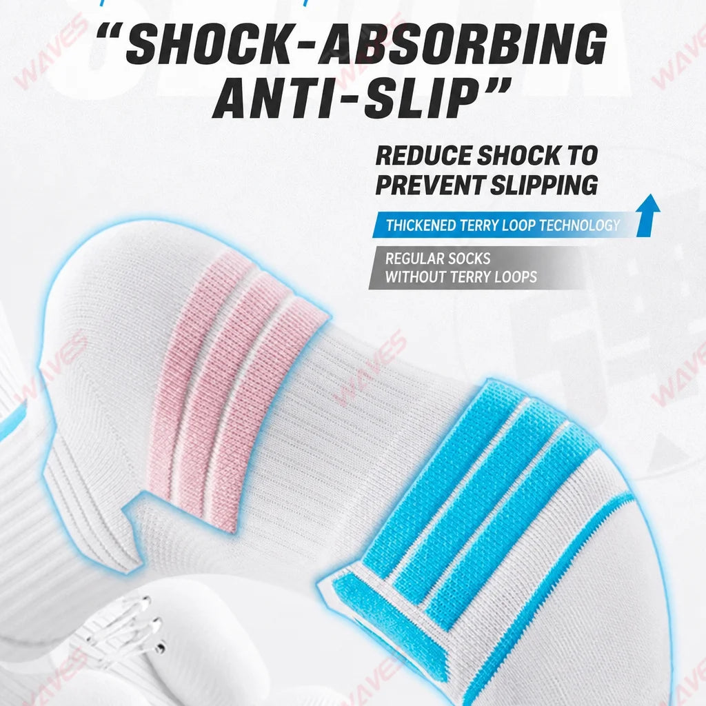 2 PAIRS Men Basketball Elite Socks Mid Tube Professional Thickened Towel Bottom Athletic Socks Sweat Absorbent Sports Socks
