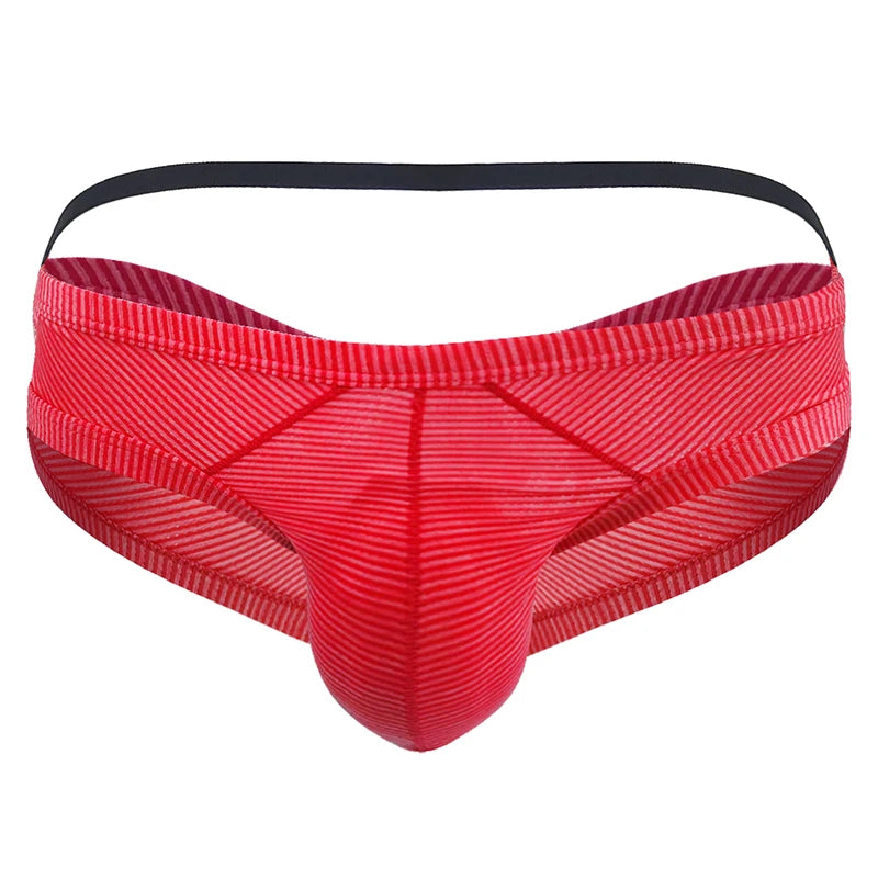 Mens Sexy Underwear Personality Low Rise Backless Panties Breathable Mens Briefs Ropa Interior Hombre