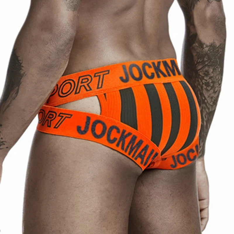 JOCKMAIL Men's Briefs Sexy butt lift Underwear Slip Homme Bikini Cueca Hombre Underpants Calzoncillos Breathable