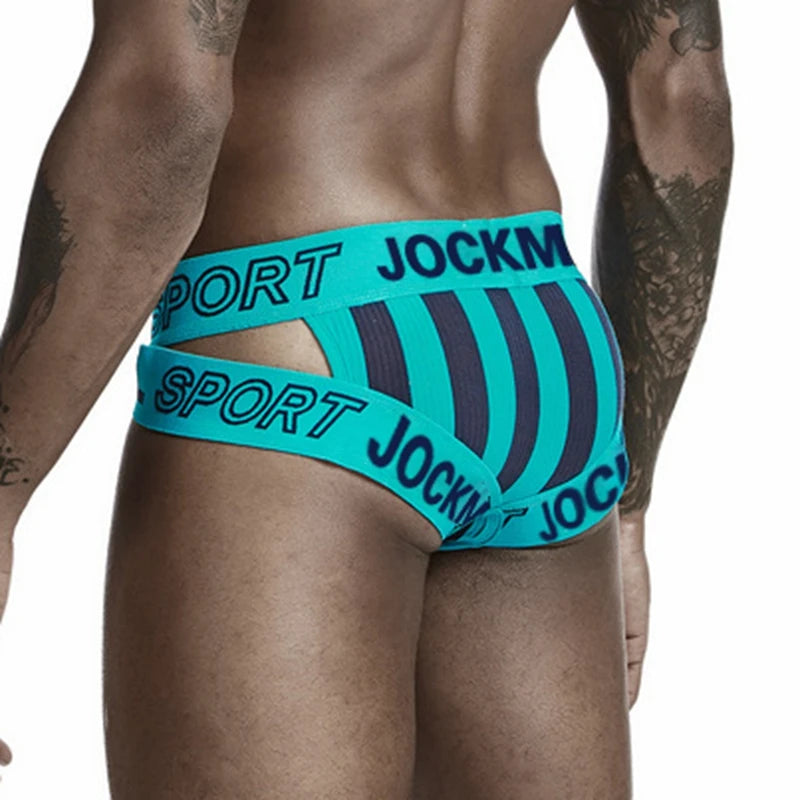 JOCKMAIL Men's Briefs Sexy butt lift Underwear Slip Homme Bikini Cueca Hombre Underpants Calzoncillos Breathable