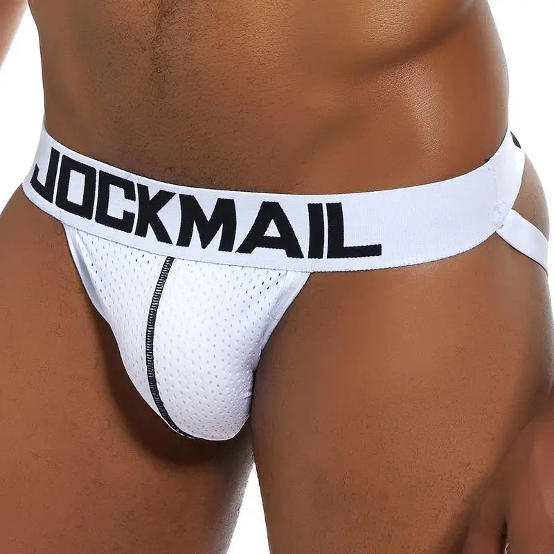 Line Break Mesh Athletic Jockstrap