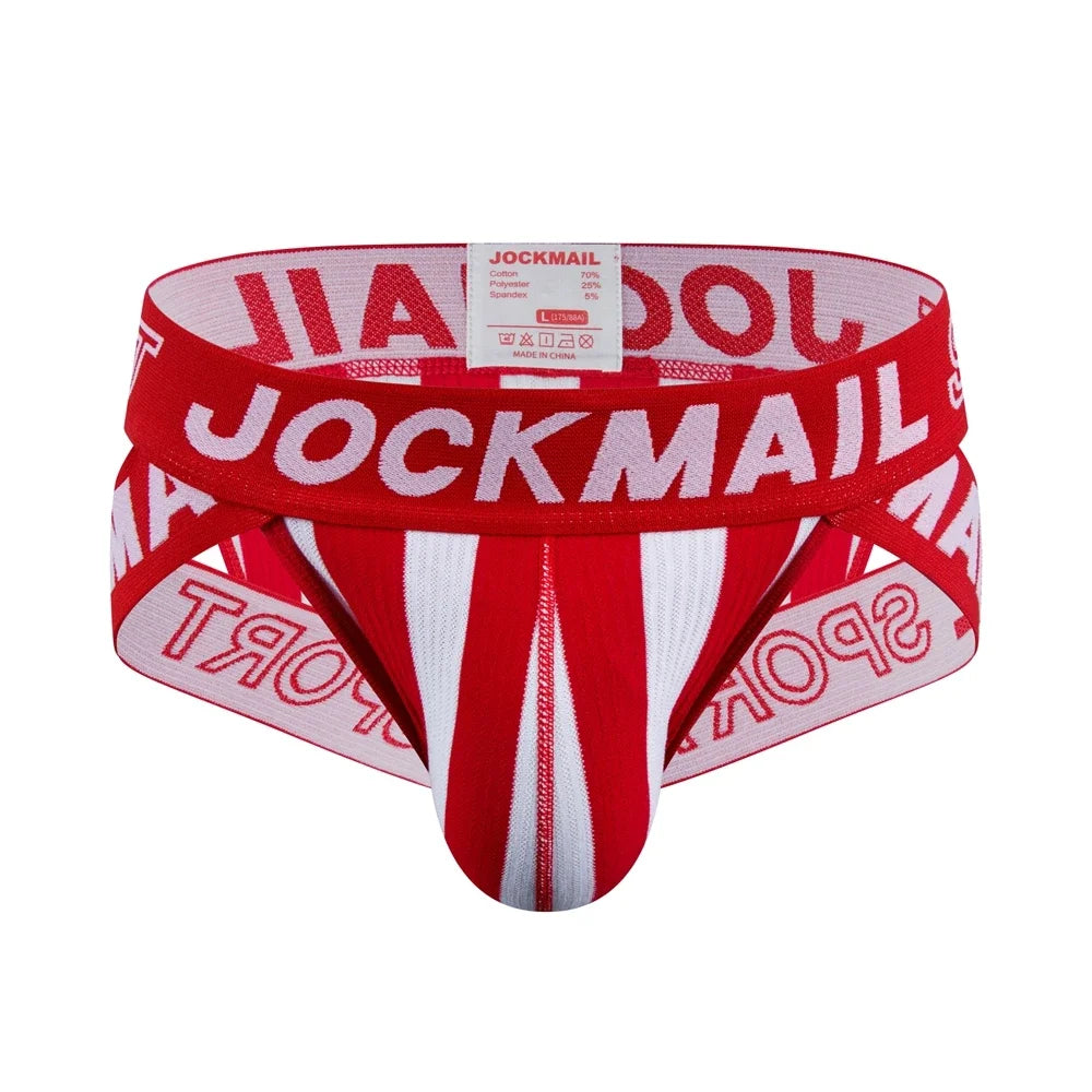 JOCKMAIL Men's Briefs Sexy butt lift Underwear Slip Homme Bikini Cueca Hombre Underpants Calzoncillos Breathable
