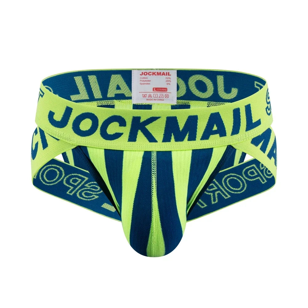 JOCKMAIL Men's Briefs Sexy butt lift Underwear Slip Homme Bikini Cueca Hombre Underpants Calzoncillos Breathable