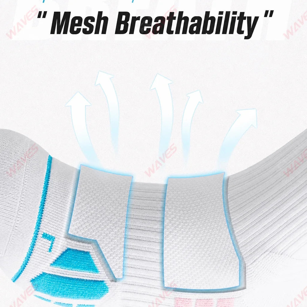 2 PAIRS Men Basketball Elite Socks Mid Tube Professional Thickened Towel Bottom Athletic Socks Sweat Absorbent Sports Socks
