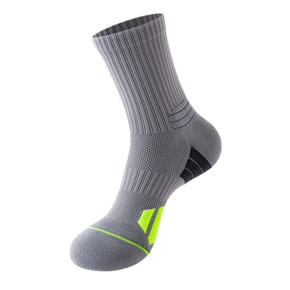 2 PAIRS Men Basketball Elite Socks Mid Tube Professional Thickened Towel Bottom Athletic Socks Sweat Absorbent Sports Socks