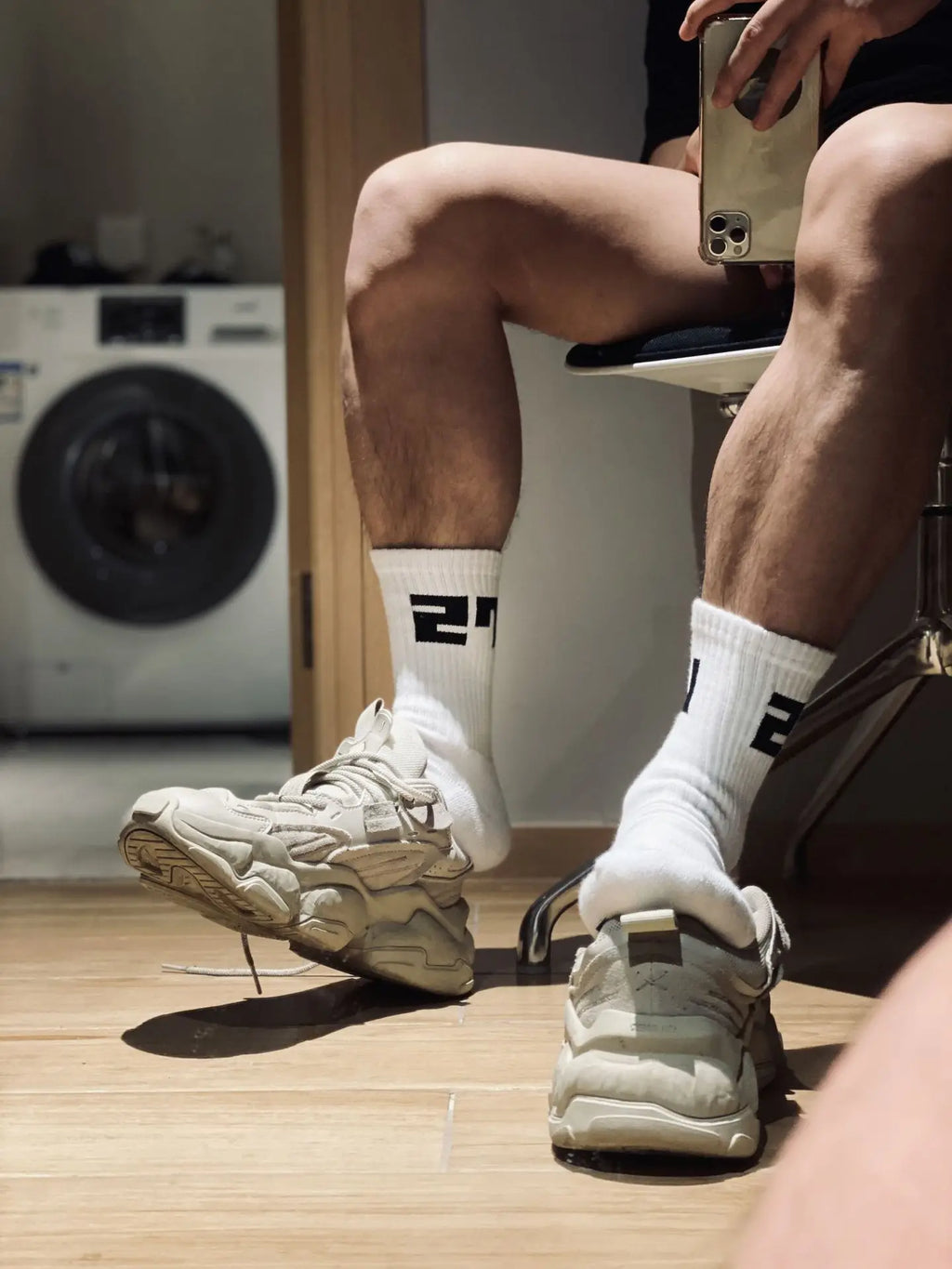 Men's Socks Bottom Top Vers Personality Letter Printed Male Gay Sexy Socks Fitness Sports Casual Business Middle Tube Stockings