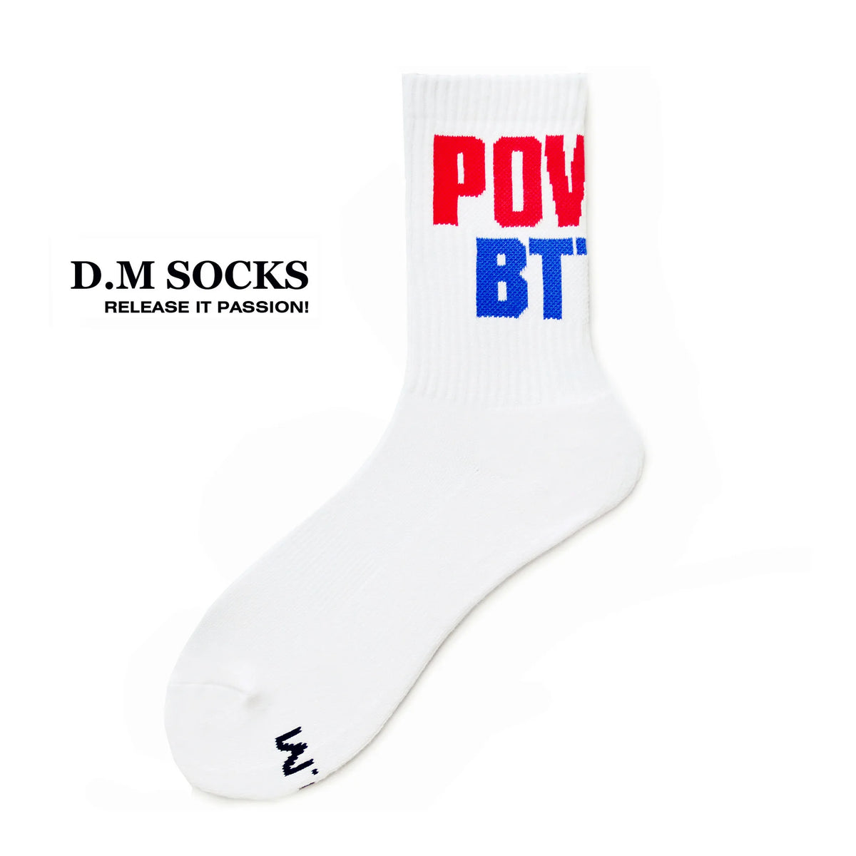 Men's Socks Bottom Top Vers Personality Letter Printed Male Gay Sexy Socks Fitness Sports Casual Business Middle Tube Stockings