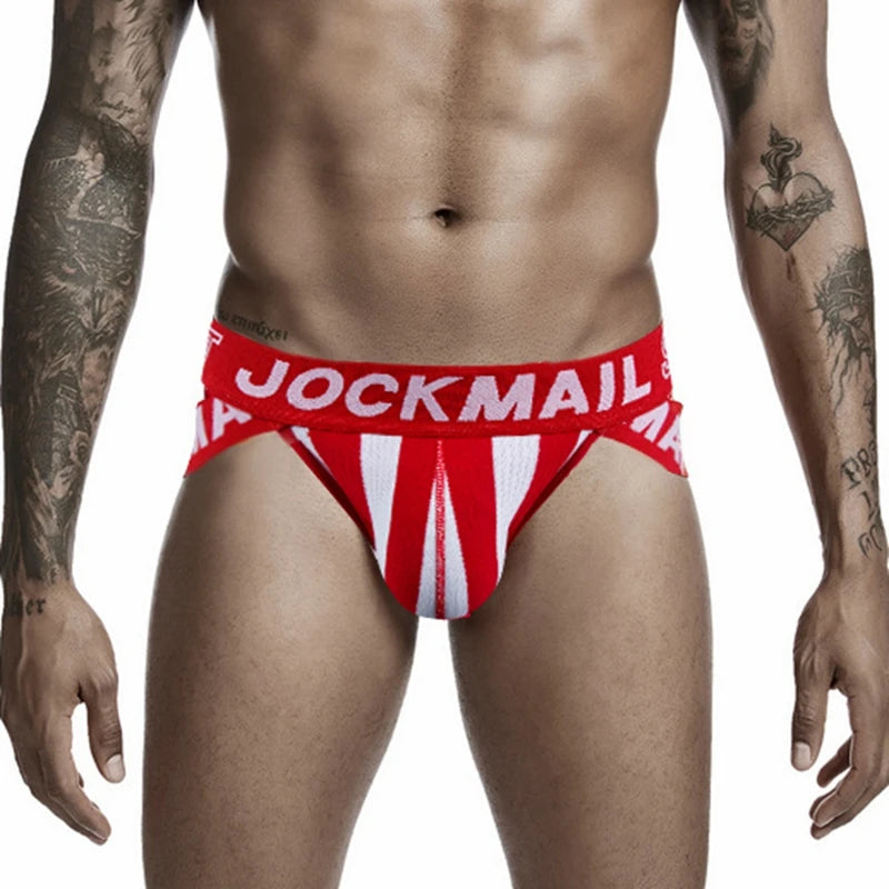 JOCKMAIL Men's Briefs Sexy butt lift Underwear Slip Homme Bikini Cueca Hombre Underpants Calzoncillos Breathable