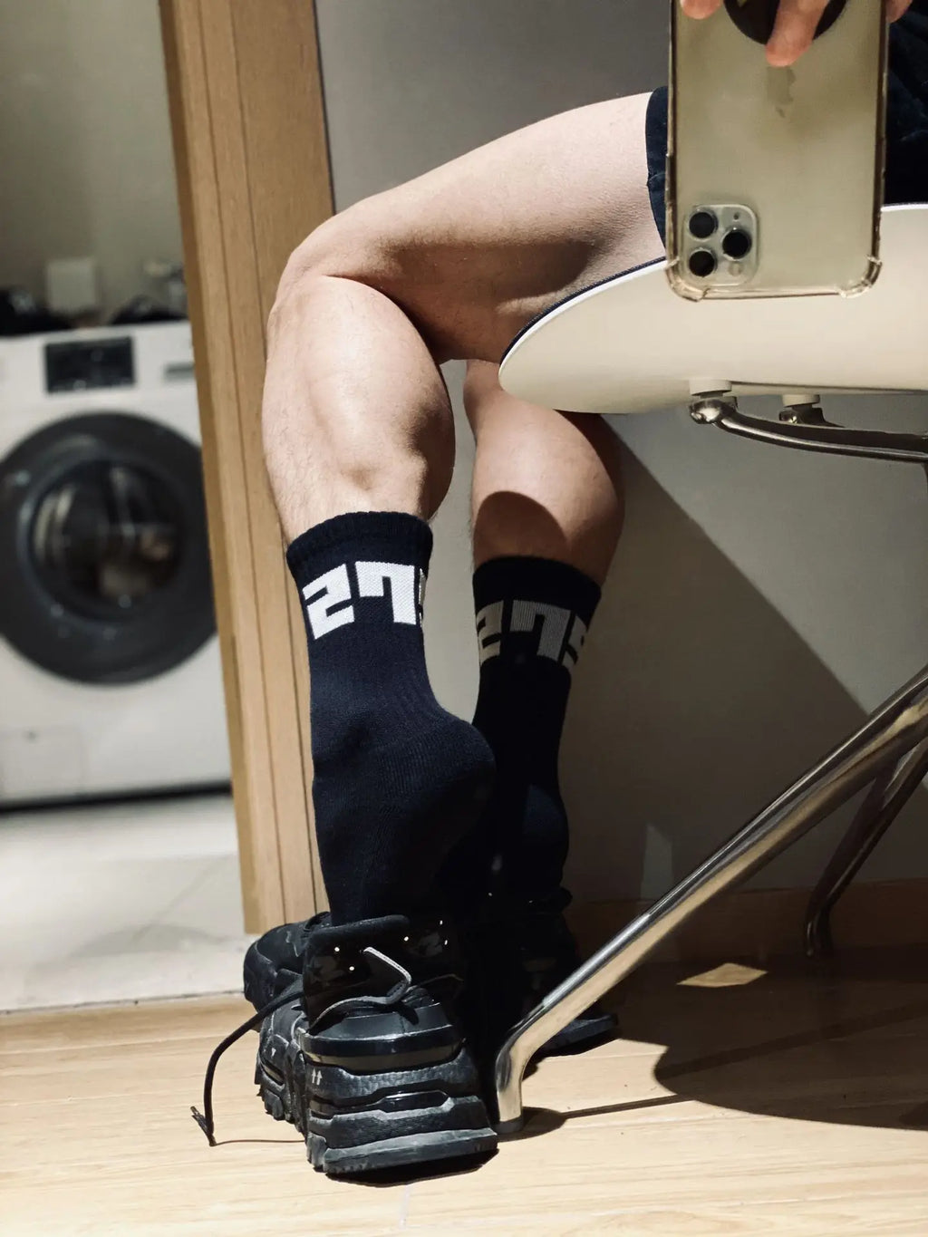 Men's Socks Bottom Top Vers Personality Letter Printed Male Gay Sexy Socks Fitness Sports Casual Business Middle Tube Stockings