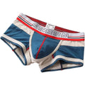 Men's flat angle underwear, cotton medium low waist slim fit contrasting color, U-shaped raised bag, sexy